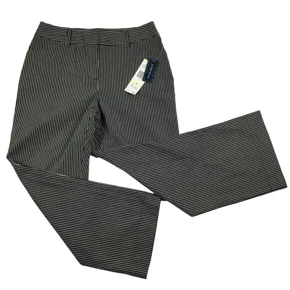 Nwt Jones New York Signature Black White Stripe Ankle Pants Size 4 - Picture 1 of 14